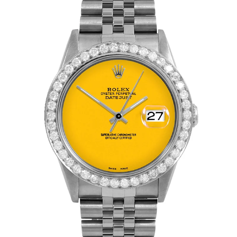 Rolex Datejust 36mm | 16234-YLW-NOHM-25CT-JBL