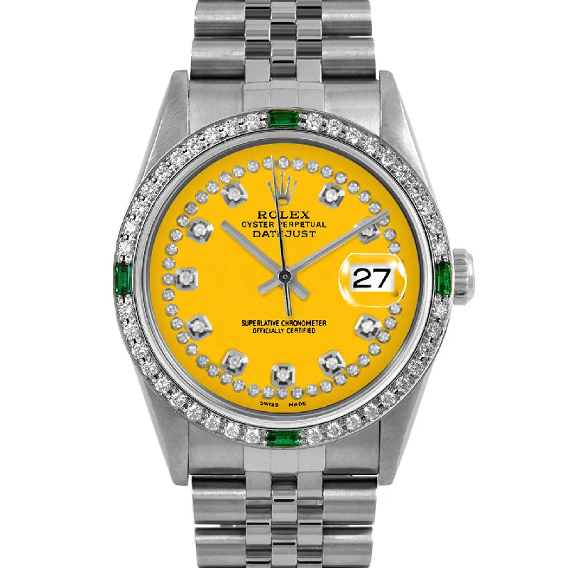 Rolex Datejust 36mm | 16234-YLW-STRD-4EMD-JBL