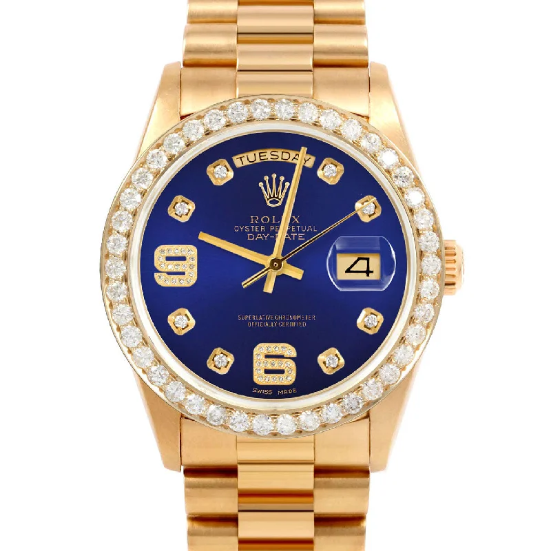 Rolex Day-Date 36mm | 18038-BLU-8DA69-25CT-PRS