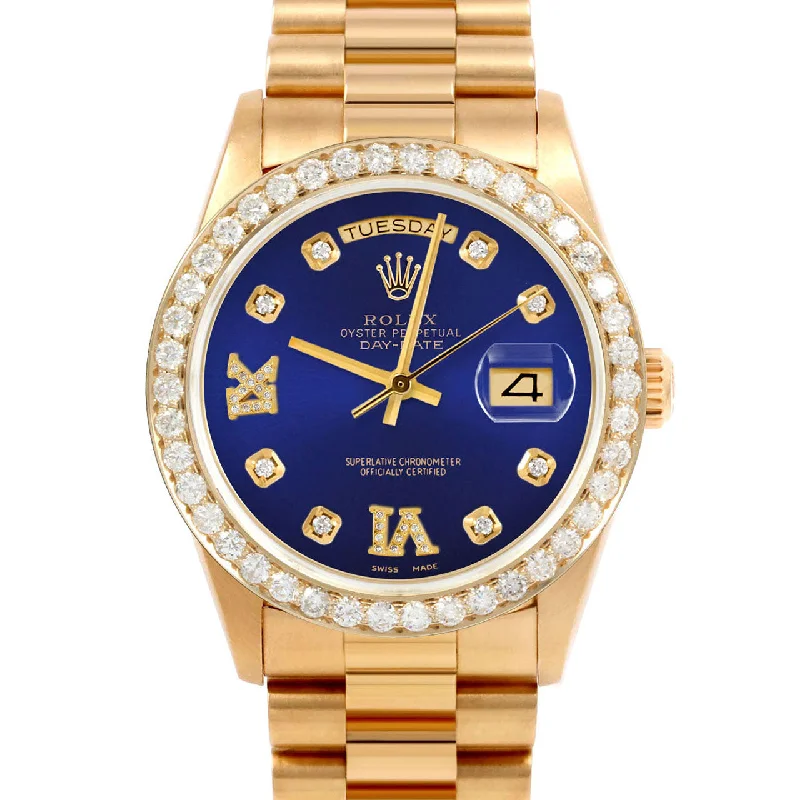 Rolex Day-Date 36mm | 18038-BLU-8DR69-25CT-PRS