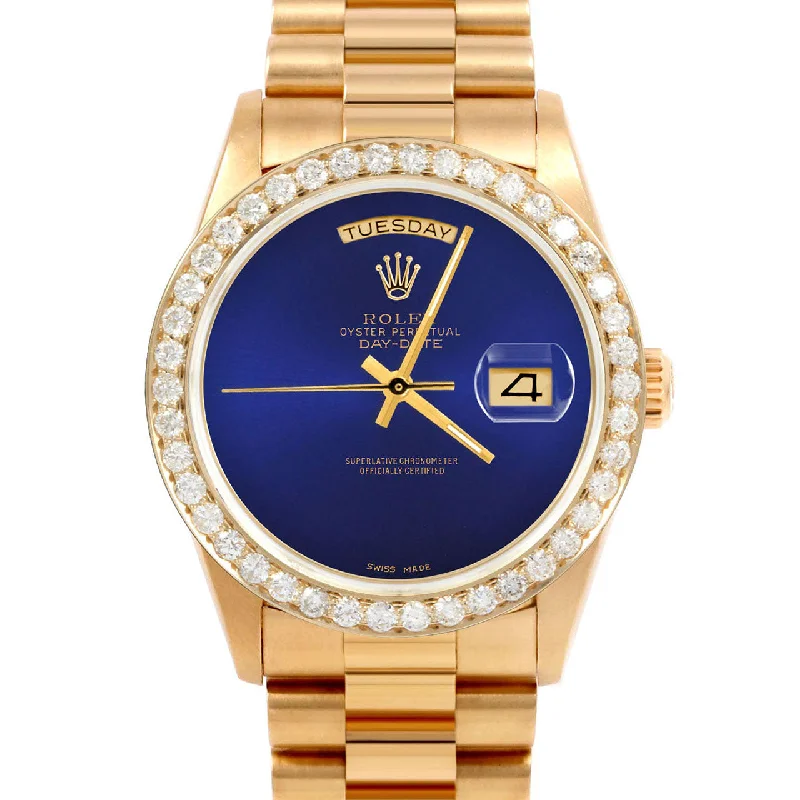 Rolex Day-Date 36mm | 18038-BLU-NOHM-25CT-PRS