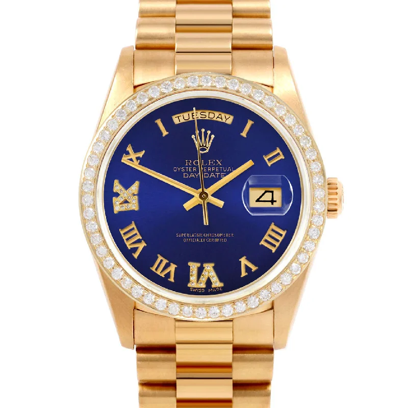 Rolex Day-Date 36mm | 18038-BLU-RDR69-BDS-PRS