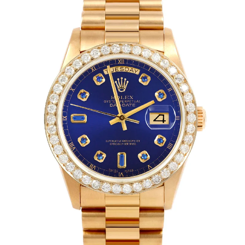 Rolex Day-Date 36mm | 18038-BLU-SPH-AM-25CT-PRS