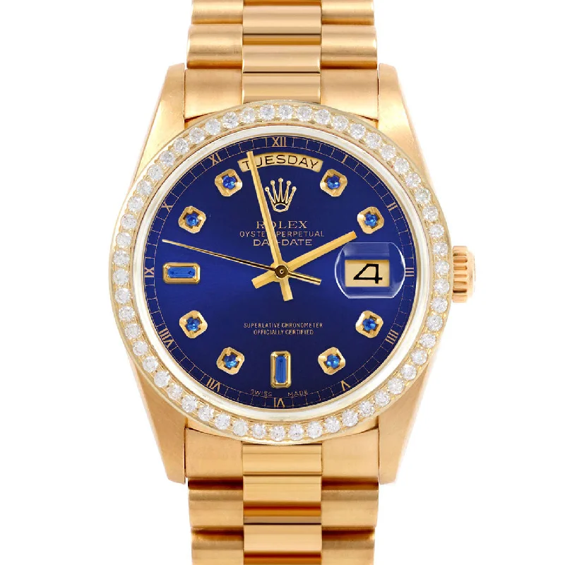 Rolex Day-Date 36mm | 18038-BLU-SPH-AM-BDS-PRS