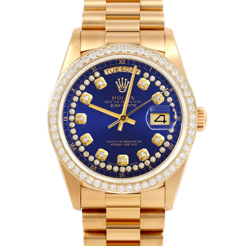 Rolex Day-Date 36mm | 18038-BLU-STRD-BDS-PRS