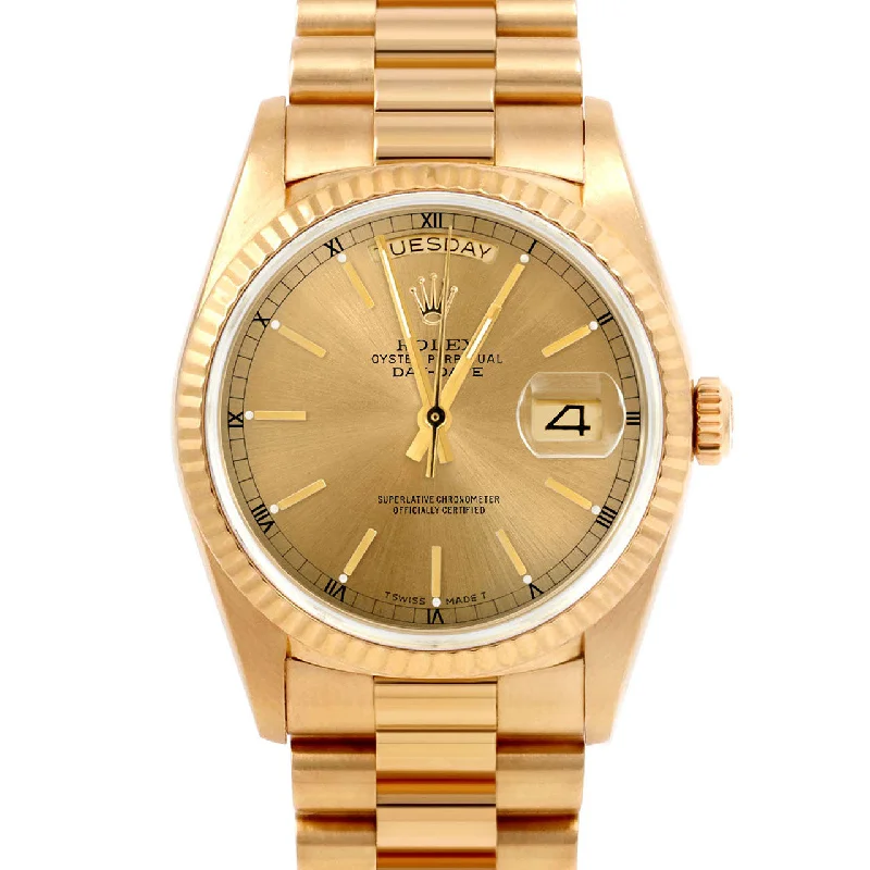 Rolex Day-Date 36mm | 18038-CHM-STK-FLT-PRS