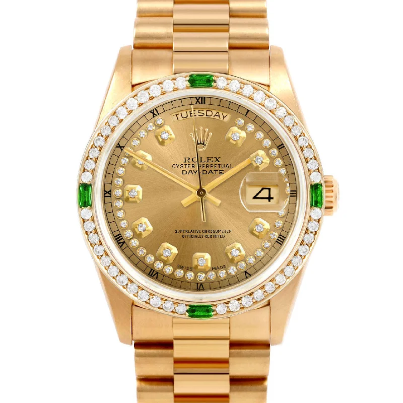 Rolex Day-Date 36mm | 18038-CHM-STRD-4EMD-PRS