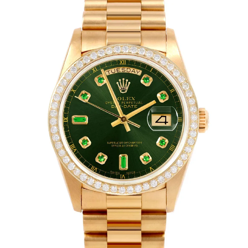 Rolex Day-Date 36mm | 18038-GRN-EMD-AM-BDS-PRS