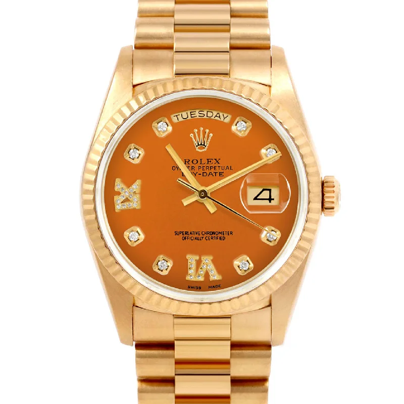 Rolex Day-Date 36mm | 18038-ORN-8DR69-FLT-PRS