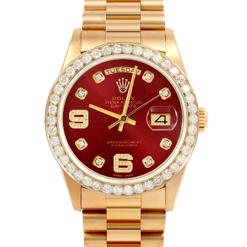 Rolex Day-Date 36mm | 18038-RED-8DA69-25CT-PRS