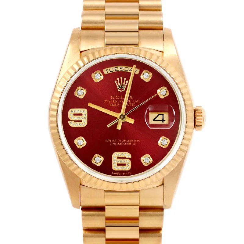 Rolex Day-Date 36mm | 18038-RED-8DA69-FLT-PRS