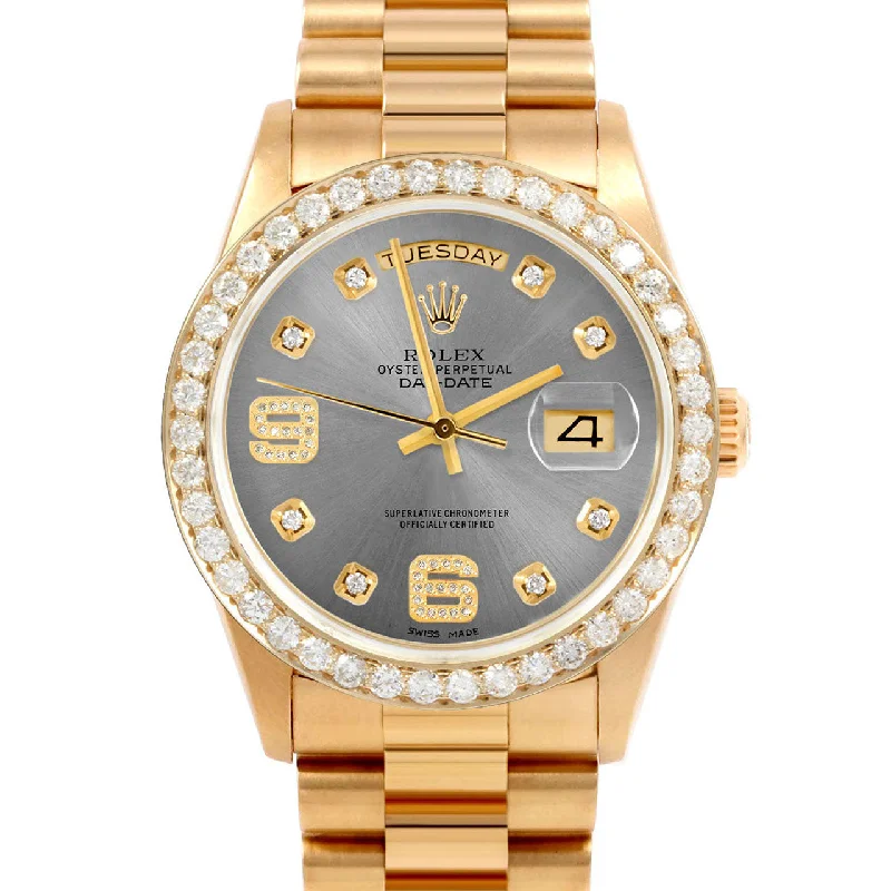 Rolex Day-Date 36mm | 18038-SLT-8DA69-25CT-PRS