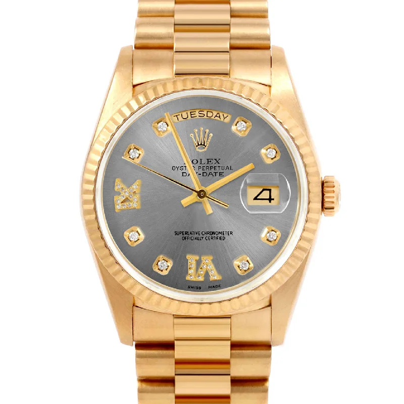 Rolex Day-Date 36mm | 18038-SLT-8DR69-FLT-PRS