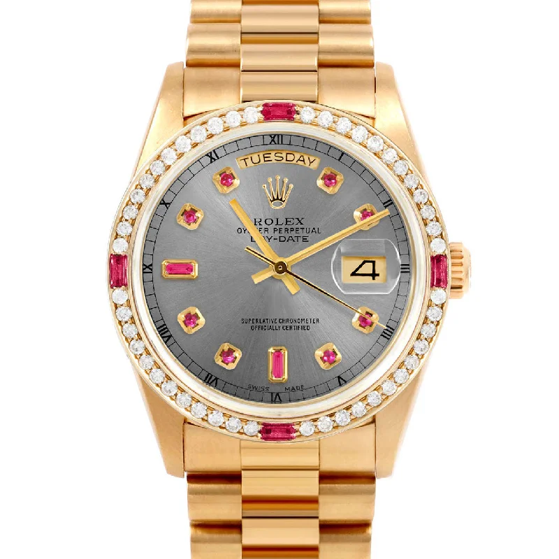 Rolex Day-Date 36mm | 18038-SLT-RBY-AM-4RBY-PRS