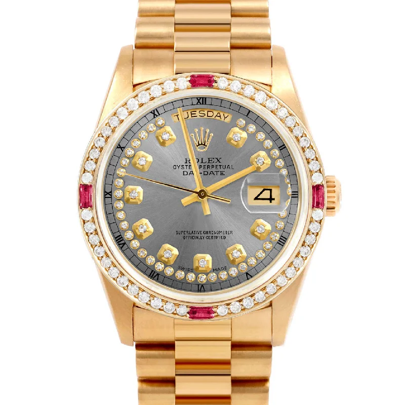 Rolex Day-Date 36mm | 18038-SLT-STRD-4RBY-PRS