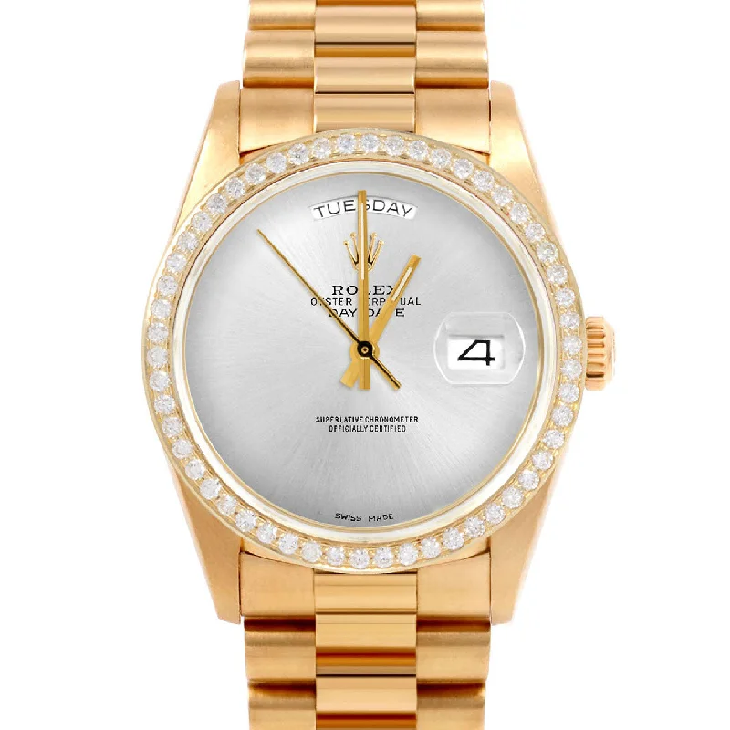 Rolex Day-Date 36mm | 18038-SLV-NOHM-BDS-PRS