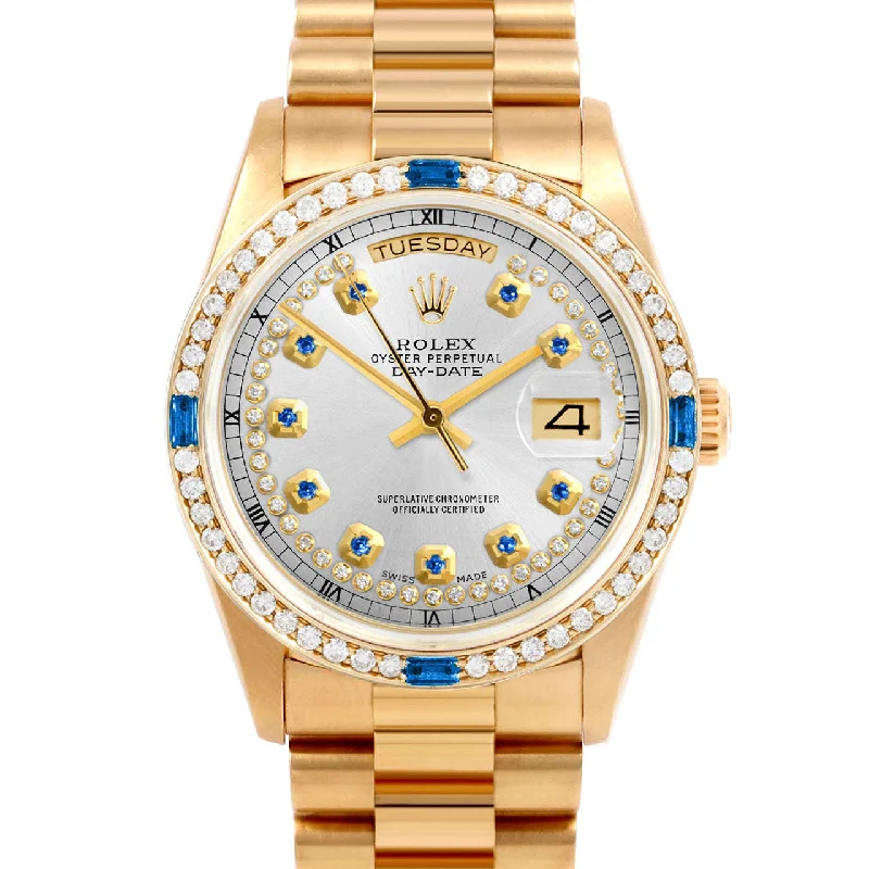 Rolex Day-Date 36mm | 18038-SLV-STRS-4SPH-PRS