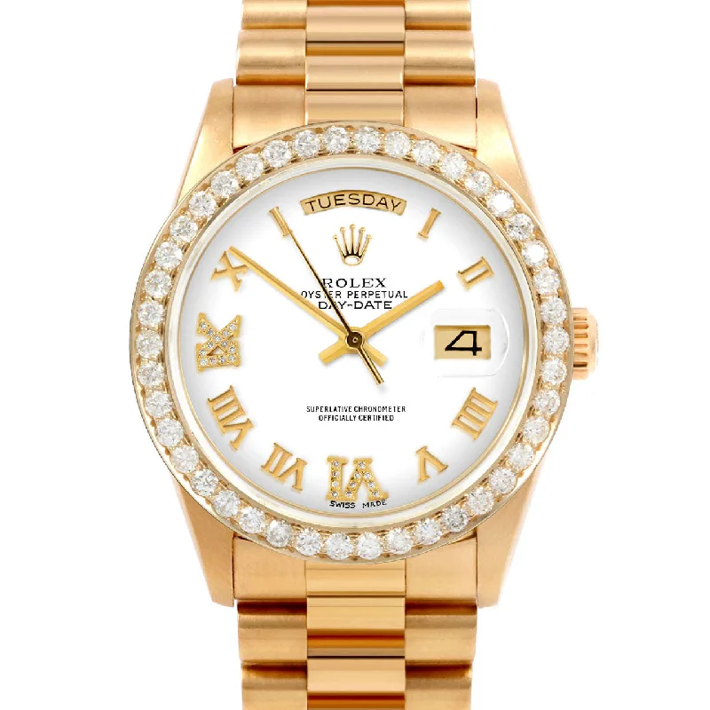 Rolex Day-Date 36mm | 18038-WHT-RDR69-25CT-PRS