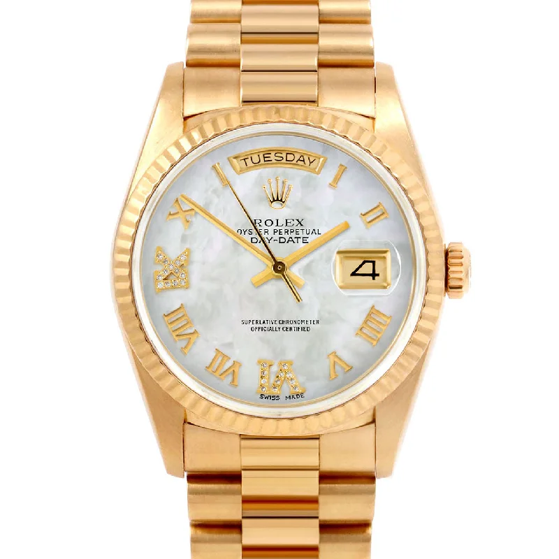 Rolex Day-Date 36mm | 18038-WMOP-RDR69-FLT-PRS