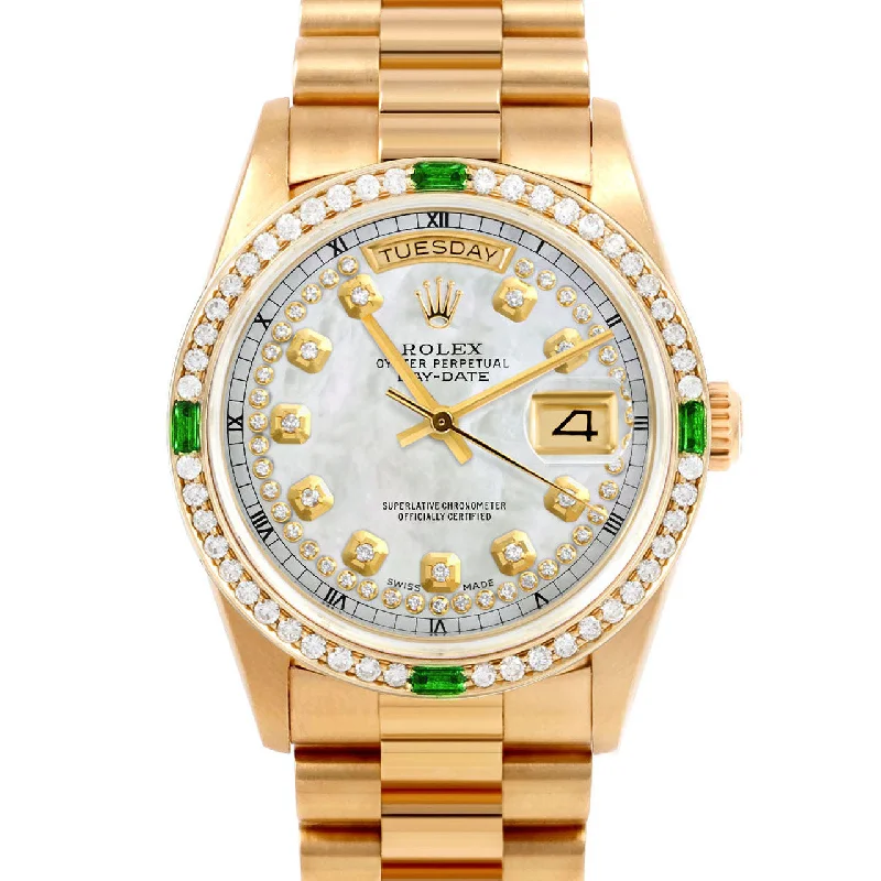 Rolex Day-Date 36mm | 18038-WMOP-STRD-4EMD-PRS