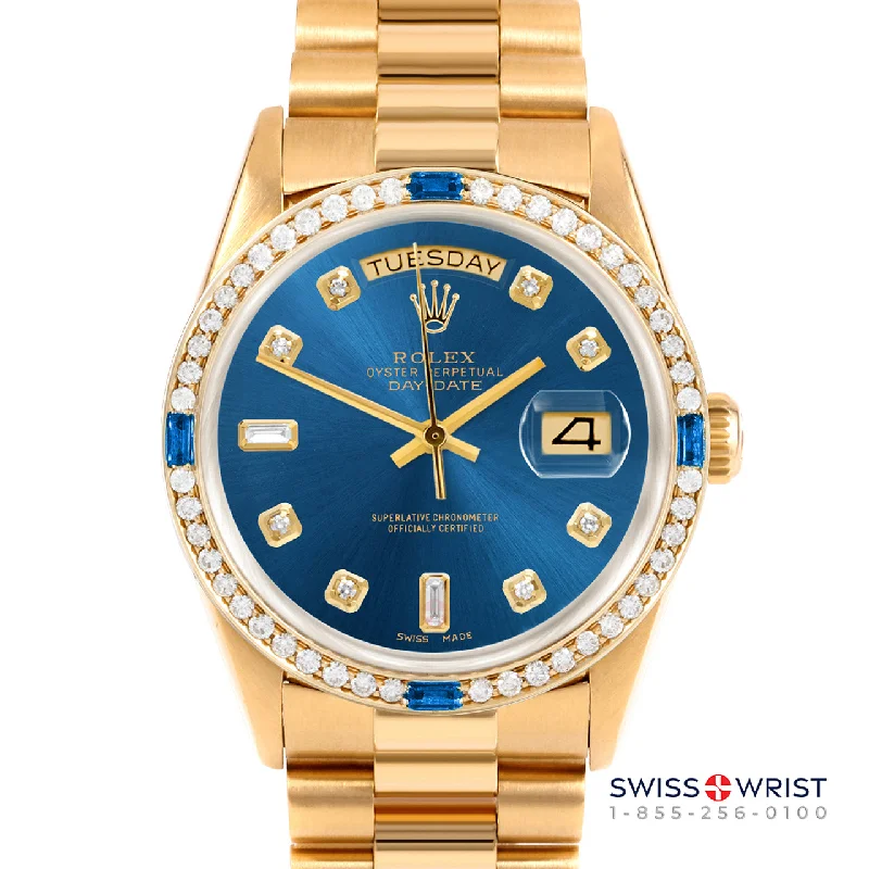 Rolex Day-Date 36mm | 18238-BLU-DIA-AM-4SPH-PRS