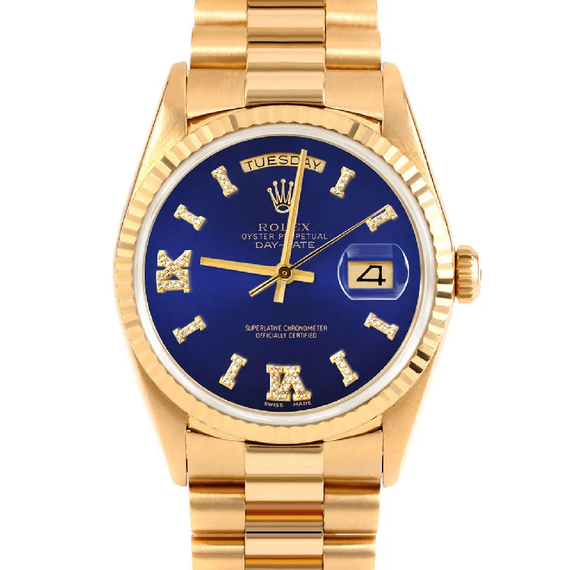 Rolex Day-Date 36mm | 18238-BLU-DR8I-FLT-PRS