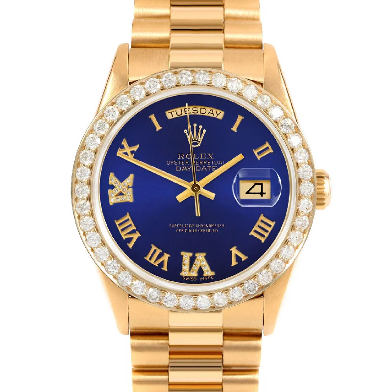 Rolex Day-Date 36mm | 18238-BLU-RDR69-25CT-PRS