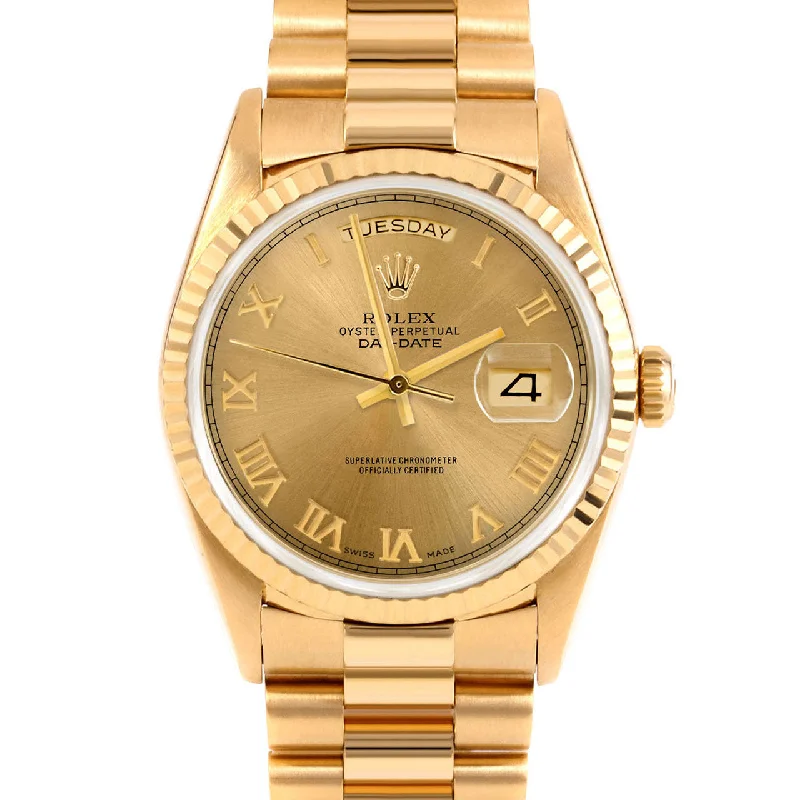 Rolex Day-Date 36mm | 18238-CHM-ROM-FLT-PRS