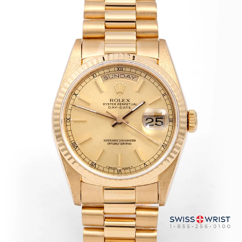 Rolex Day-Date 36mm | 18238-CHM-STK-FLT-PRS