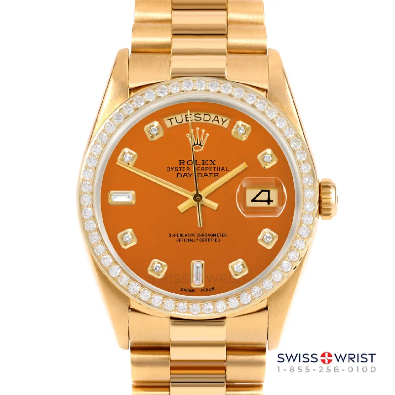 Rolex Day-Date 36mm | 18238-ORN-DIA-AM-BDS-PRS