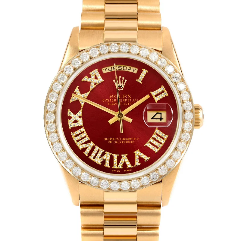 Rolex Day-Date 36mm | 18238-RED-FDR-25CT-PRS