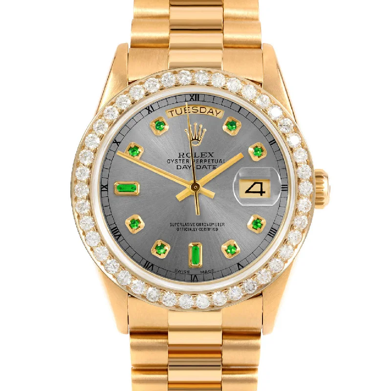 Rolex Day-Date 36mm | 18238-SLT-EMD-AM-25CT-PRS