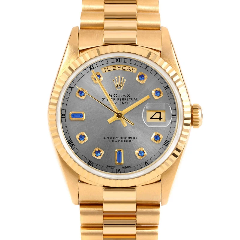 Rolex Day-Date 36mm | 18238-SLT-SPH-AM-FLT-PRS