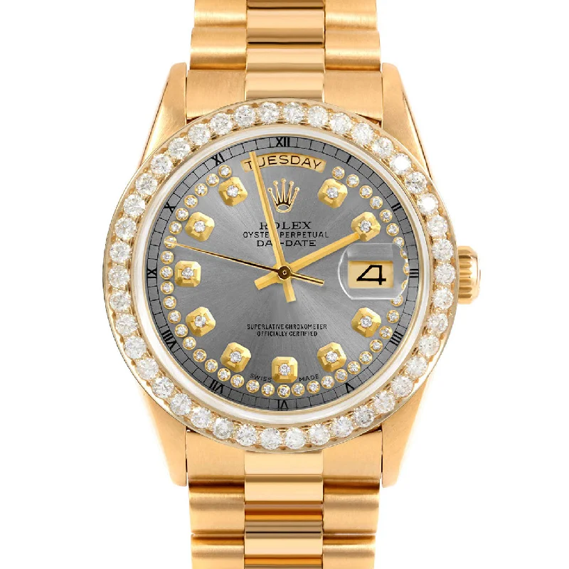 Rolex Day-Date 36mm | 18238-SLT-STRD-25CT-PRS