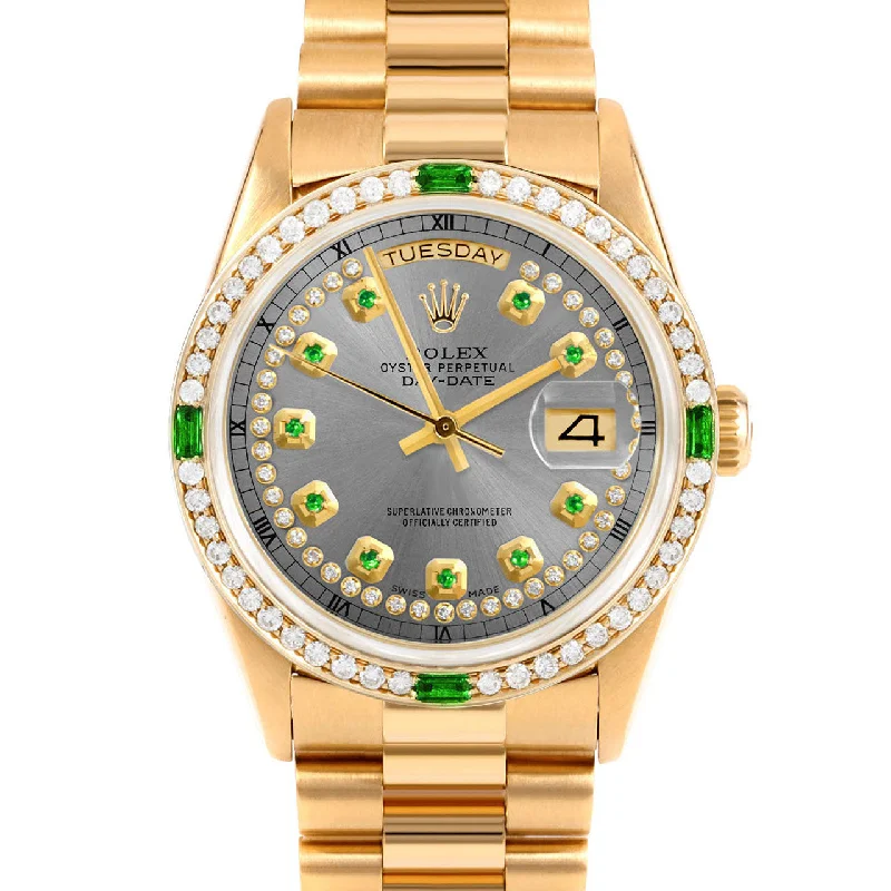 Rolex Day-Date 36mm | 18238-SLT-STRE-4EMD-PRS