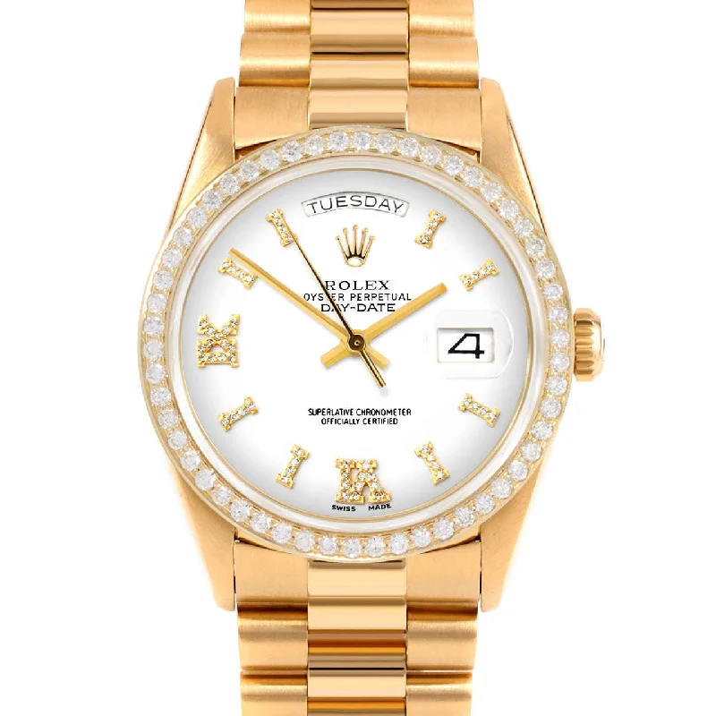 Rolex Day-Date 36mm | 18238-WHT-DR8I-BDS-PRS