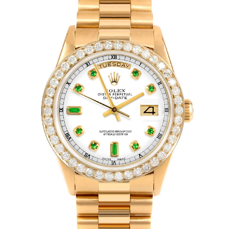 Rolex Day-Date 36mm | 18238-WHT-EMD-AM-25CT-PRS