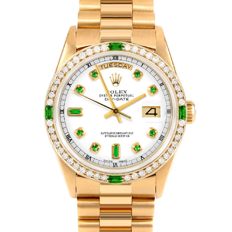 Rolex Day-Date 36mm | 18238-WHT-EMD-AM-4EMD-PRS