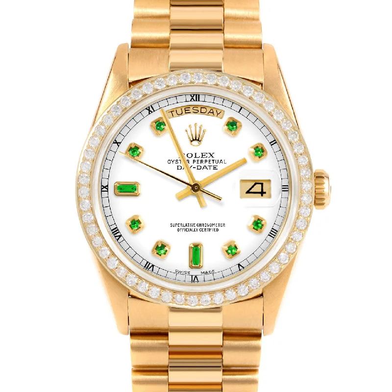 Rolex Day-Date 36mm | 18238-WHT-EMD-AM-BDS-PRS