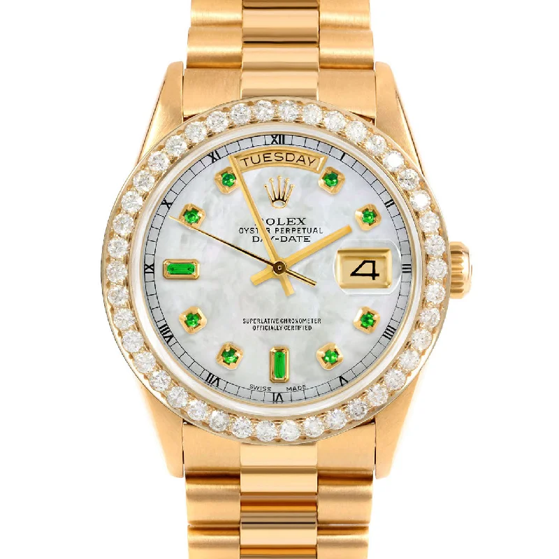 Rolex Day-Date 36mm | 18238-WMOP-EMD-AM-25CT-PRS