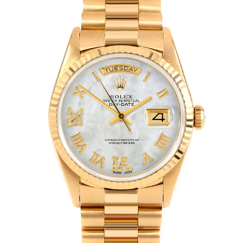 Rolex Day-Date 36mm | 18238-WMOP-RDR69-FLT-PRS