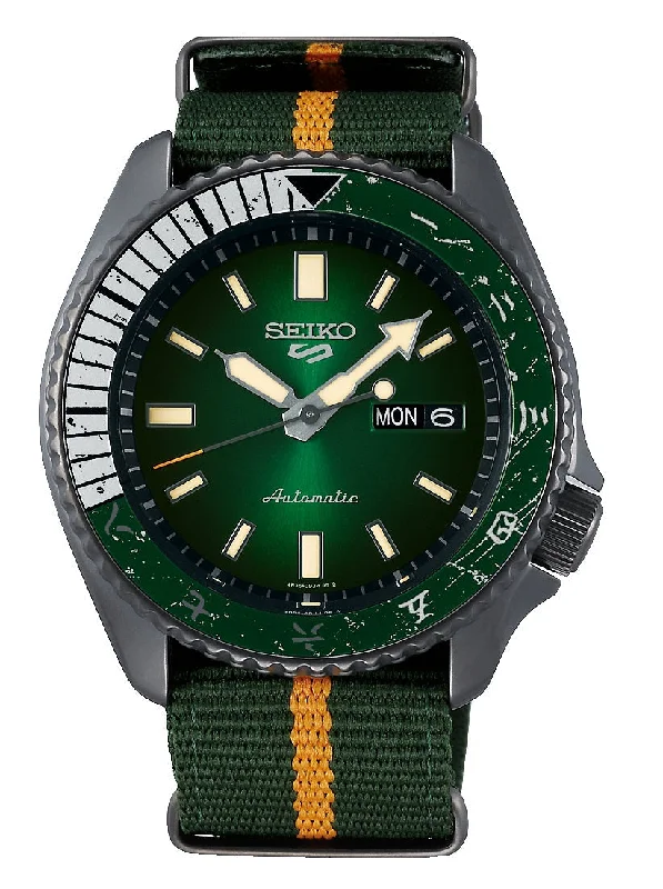 Seiko 5 SRPF73K1 Naruto Series Rock Lee Limited Edition Automatic Watch for Men's