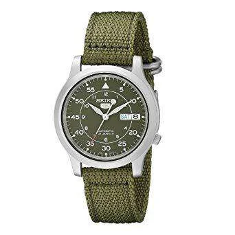 SEIKO SNK805K2 Automatic Green Automatic Nylon Strap Watch for Men