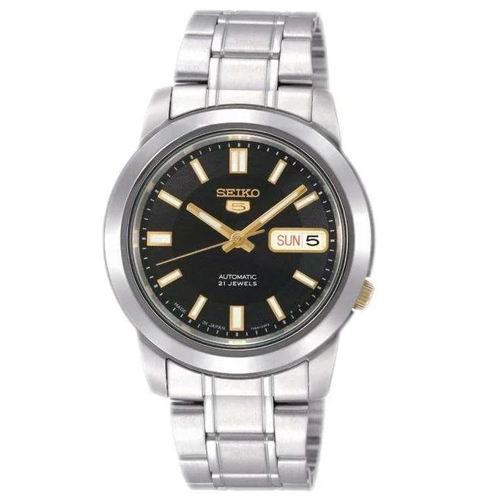 SEIKO SNKK17K1 Automatic Silver Stainless Steel Watch for Men