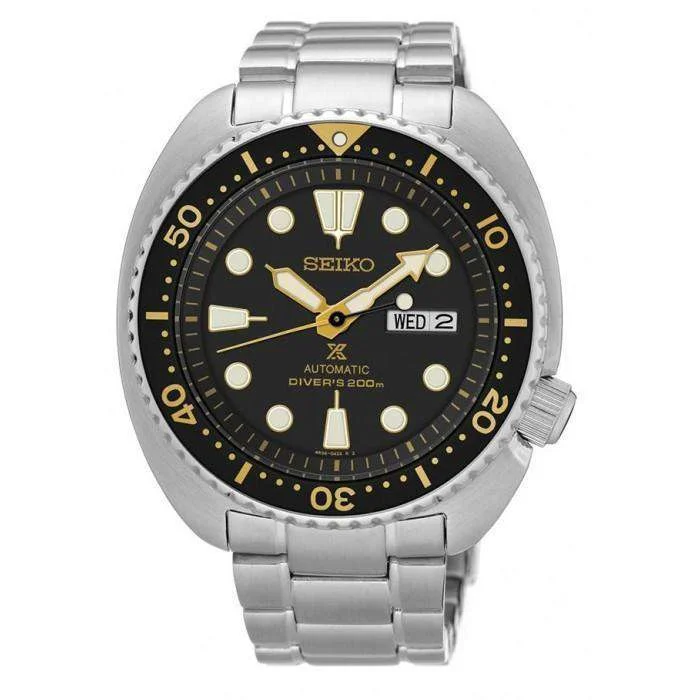 SEIKO SRP775K1 Automatic Turtle Silver Stainless Steel Watch for Men