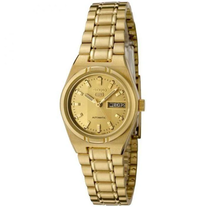 SEIKO SYM600K Automatic Gold Plated Stainless Steel Watch for Women